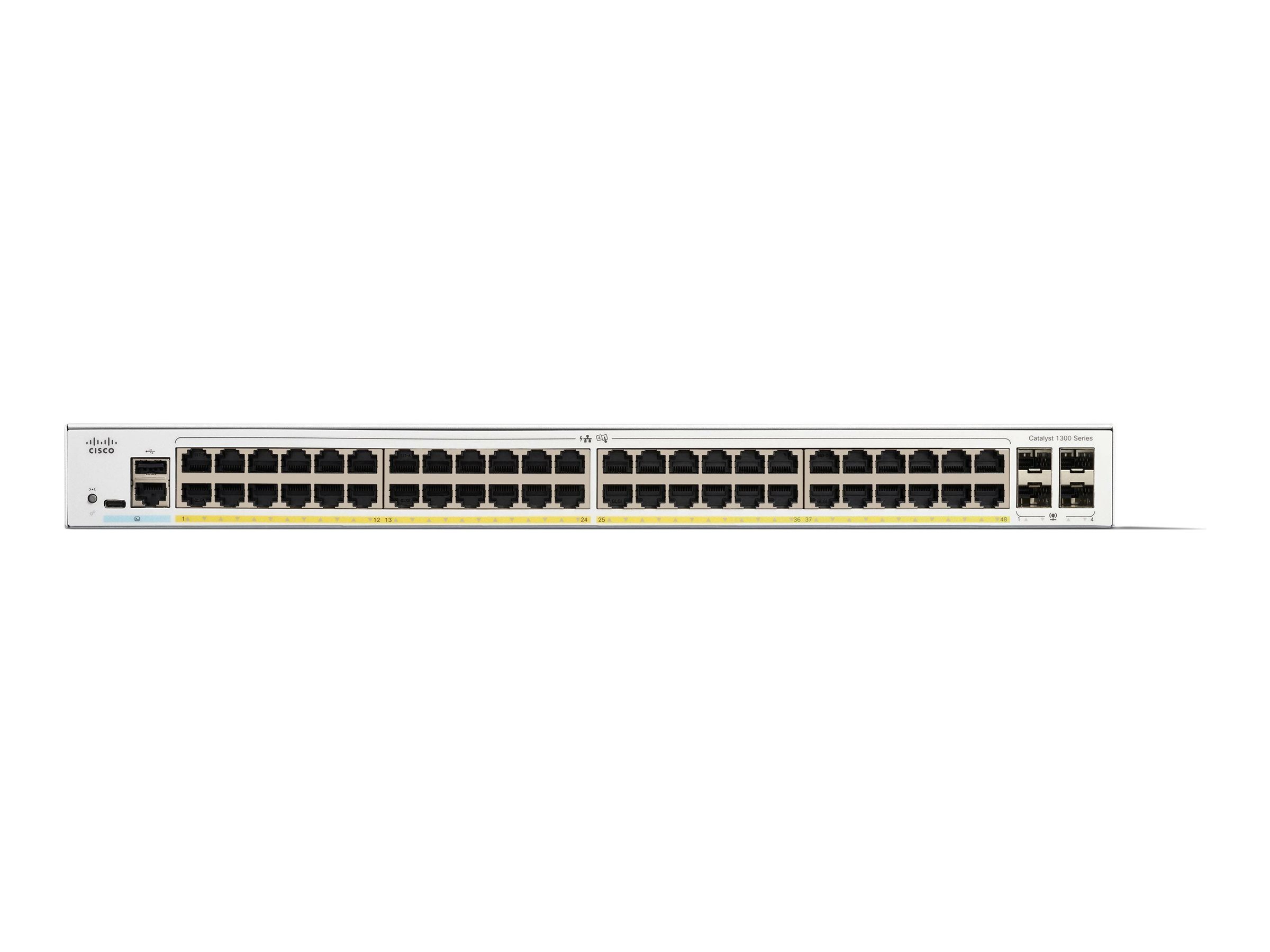 Cisco Catalyst 1300-48FP-4G - Switch - L3 - managed - 48 x 101001000 (PoE+)