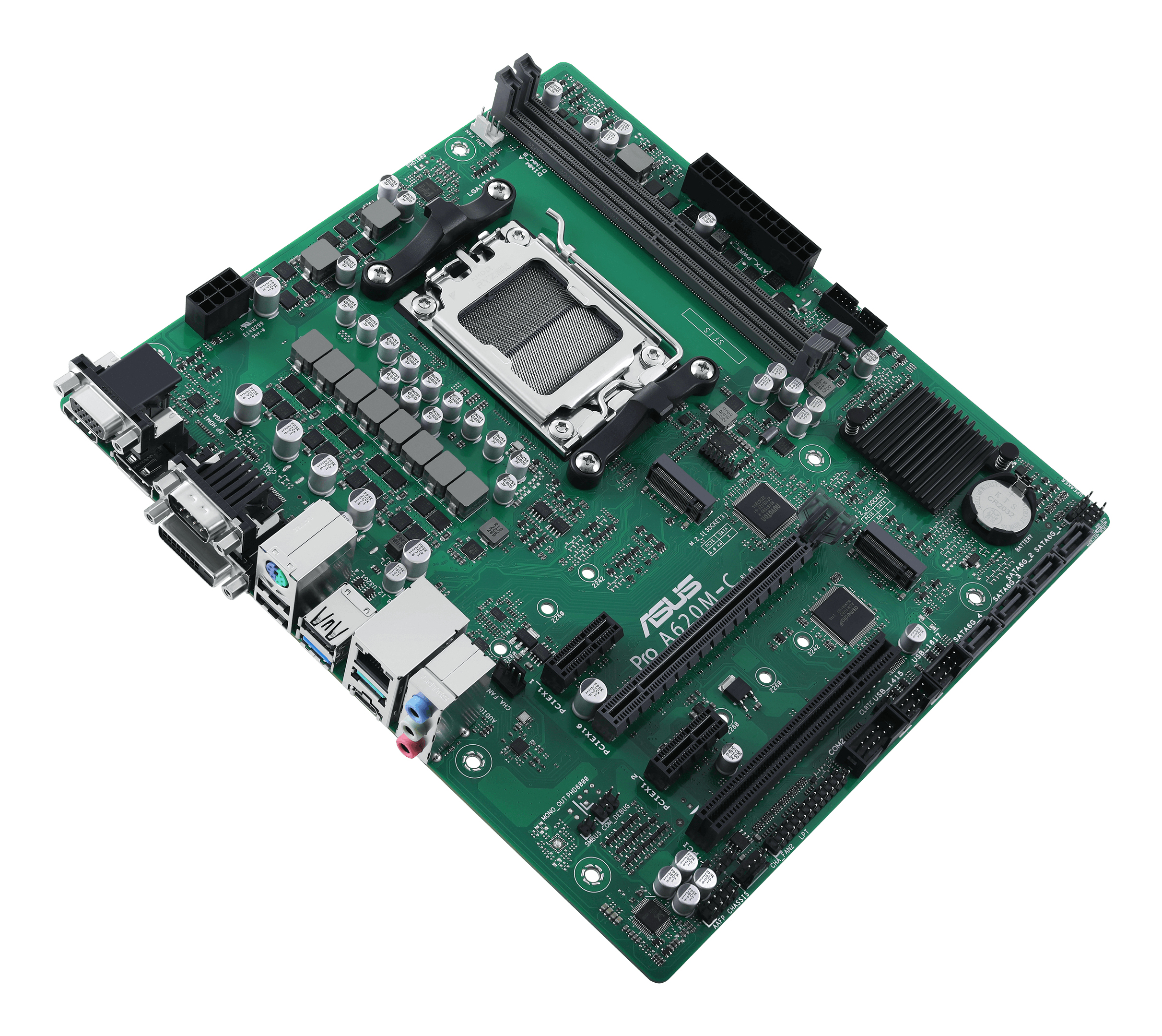 ASUS MB ASUS PRO A620M-C-CSM (AMD,AM5,DDR5,mATX) - AMD Sockel AM5 (Ryzen Zen4), Ansicht 3
