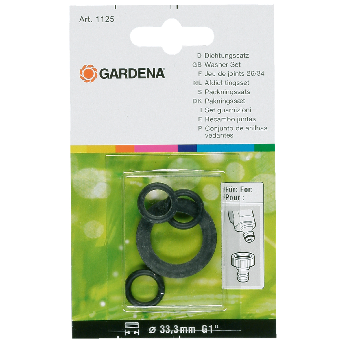Gardena Dichtungssatz - geeignet für 33,3 mm, Ansicht 2