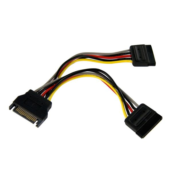 StarTech.com SATA Y-Stromkabel Power Cable Splitter S-ATA Powerkabel (15pin), Ansicht 2