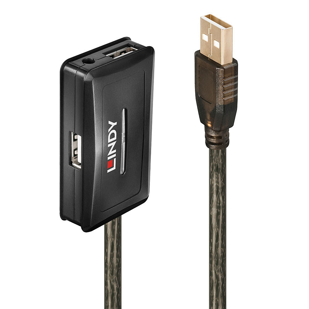 Lindy USB 2.0 Active Extension Hub - Hub - 4 x USB 2.0, Ansicht 2