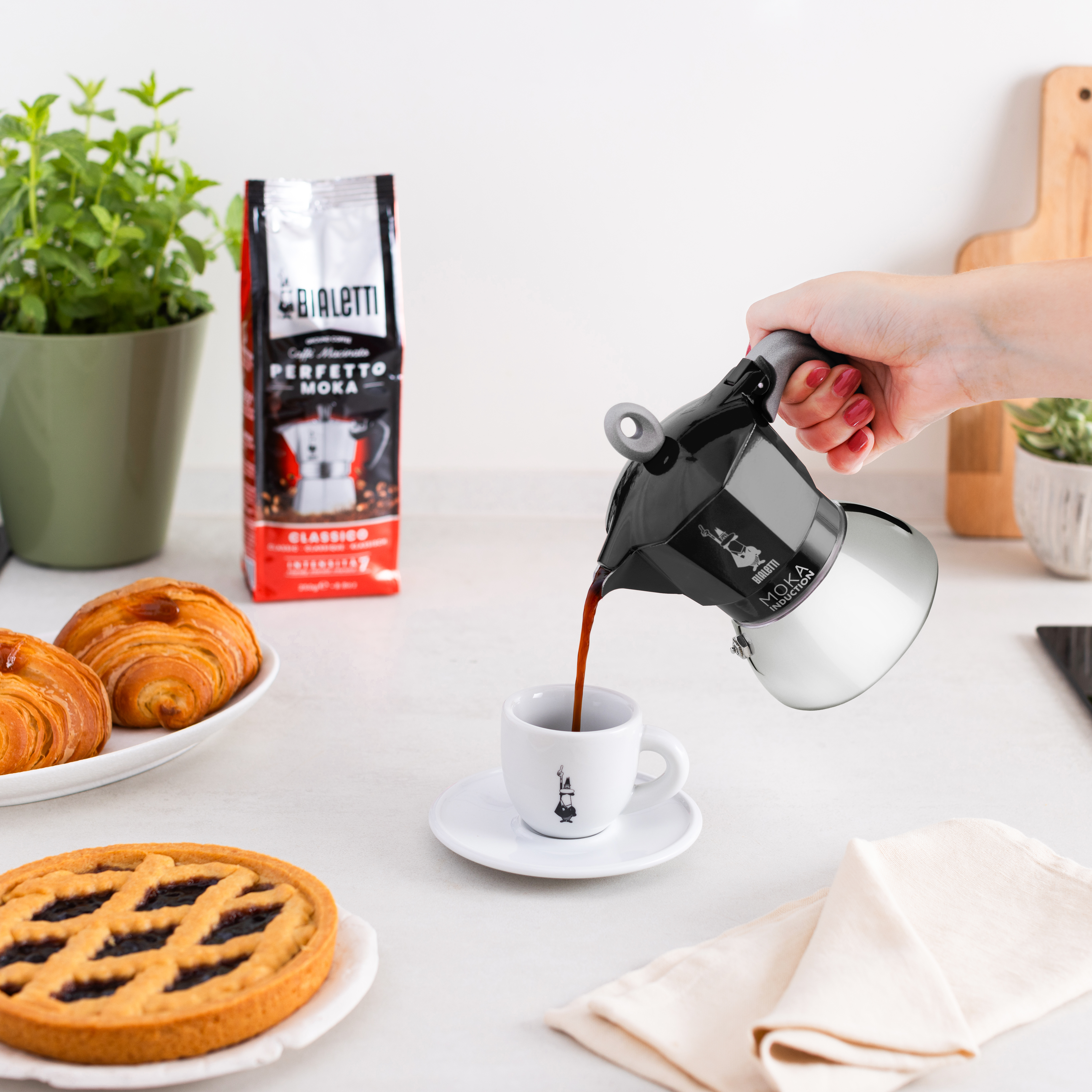 Bialetti Moka Induction - Kaffeemaschine - Schwarz, Ansicht 3