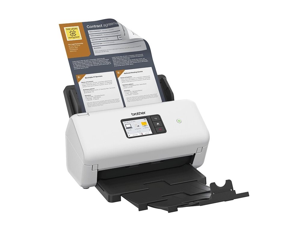 Brother ADS-4550W - Dokumentenscanner - Dual-CIS - Duplex - A4 - 600 dpi x 600 dpi - bis zu 35 Seiten/Min. (einfarbig)