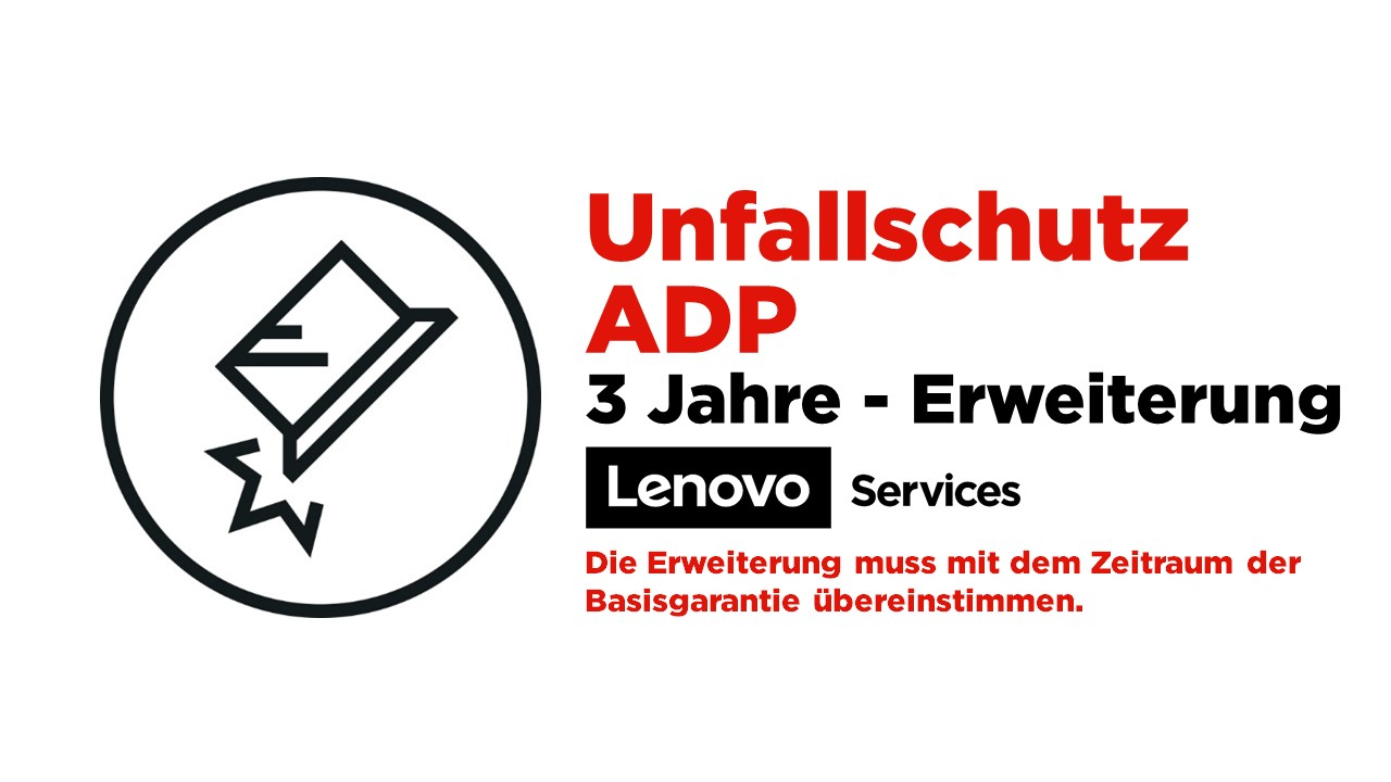 Lenovo 3 Jahre Unfallschutz (Accidental Damage Protection, ADP, Erweiterung), 1 Lizenz(en), 3 Jahr(e)