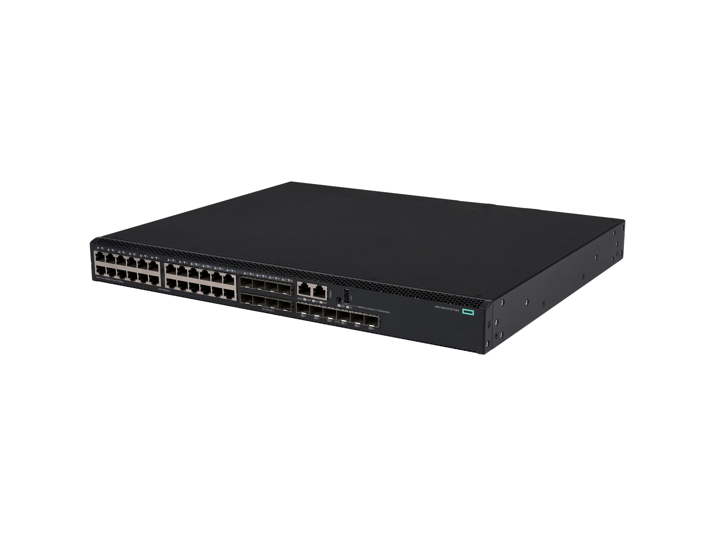 HPE Networking Comware 5150HI 24p 10M/100M/1G 8p SFP 1G Combo 6p SFP28 10G/25G Switch - Switch - L3 - managed - 48 x 10/100/1000Base-T + 8 x 100/1000Base-X SFP + 6 x 10 Gigabit / 25 Gigabit SFP28 (uplink / stacking)