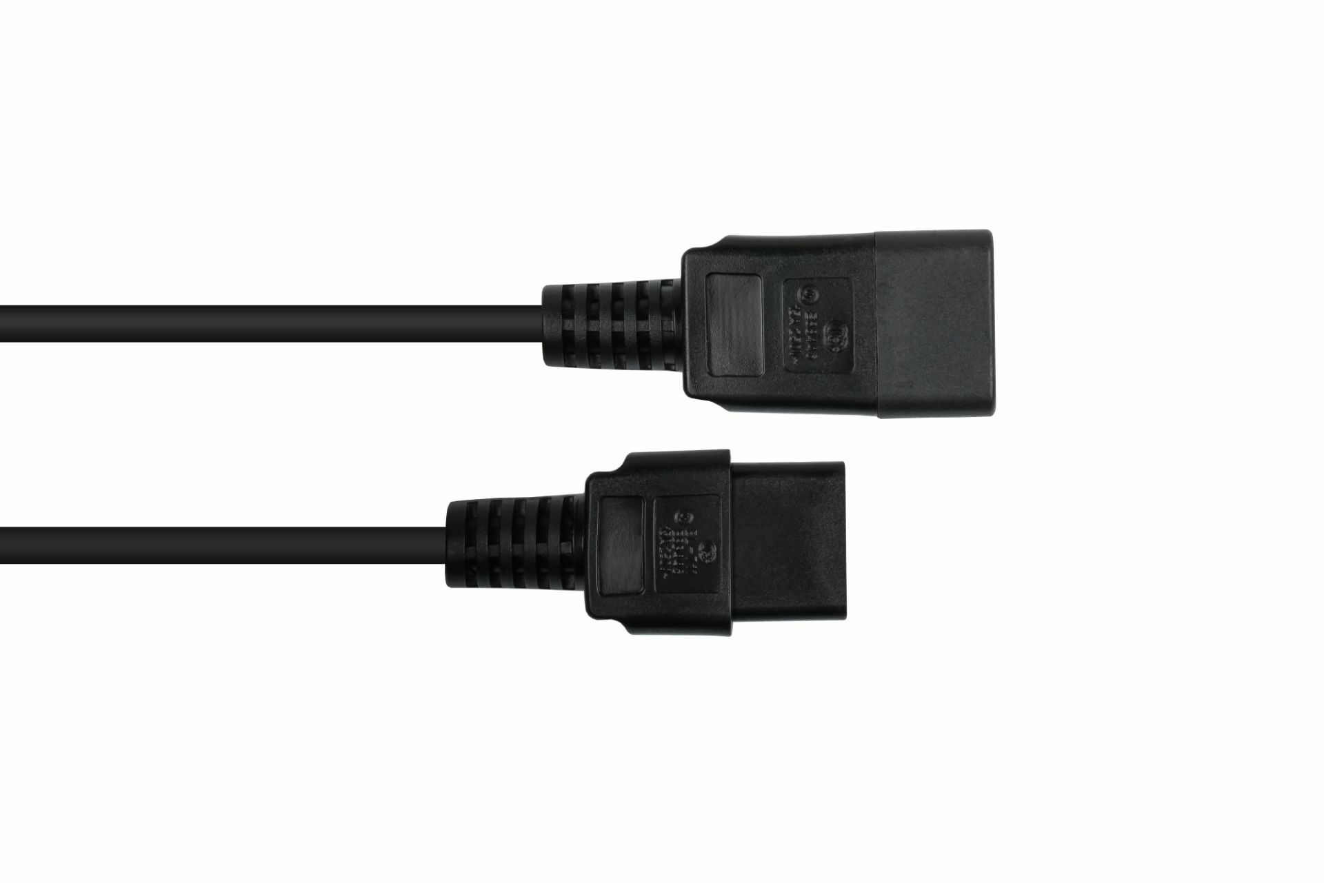 kabelmeister Kaltgeräteverlängerung C20 an C13 schw. - Kabel - Verlängerungskabel, Ansicht 2