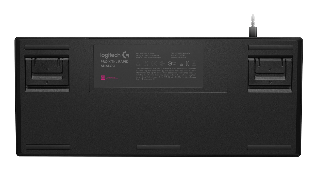Logitech G PRO X RAPID - Tastatur - TKL - Hintergrundbeleuchtung - USB - TL: Nordisch, QWERTY - Schwarz, Ansicht 2