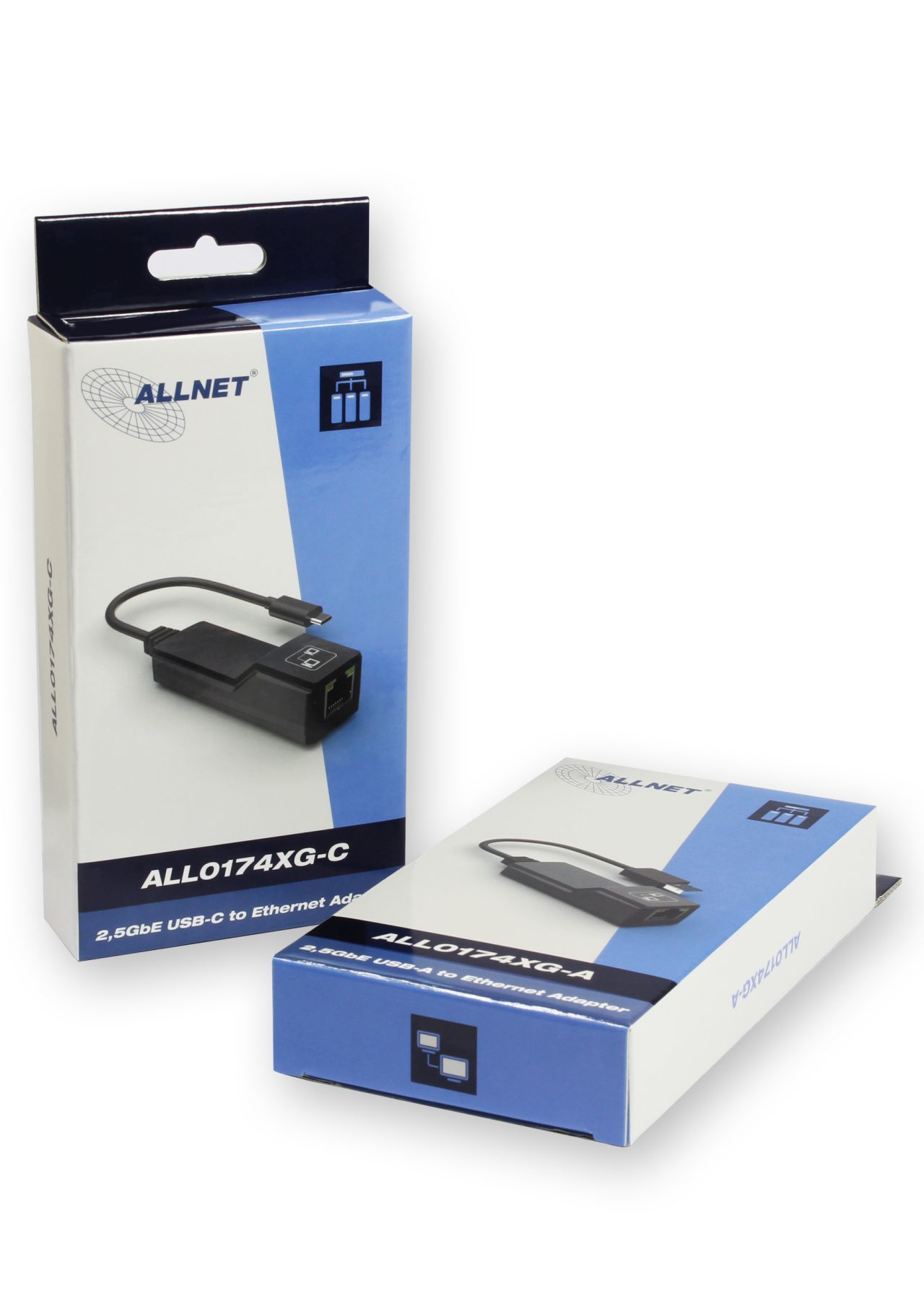 ALLNET ALL0174XG-A - USB Typ-C - RJ-45 - Schwarz, Ansicht 2