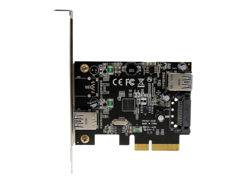 StarTech.com 2 Port USB 3.1 (10Gbit/s) PCIe Karte - USB-A, 1x Extern, 1x Intern - PCI Express - Unterstützt UASP - USB-Adapter - PCIe x4 Low-Profile