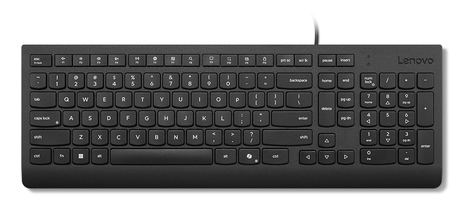 Lenovo Essential - Tastatur - USB - TL: Nordisch, QWERTY, Ansicht 4