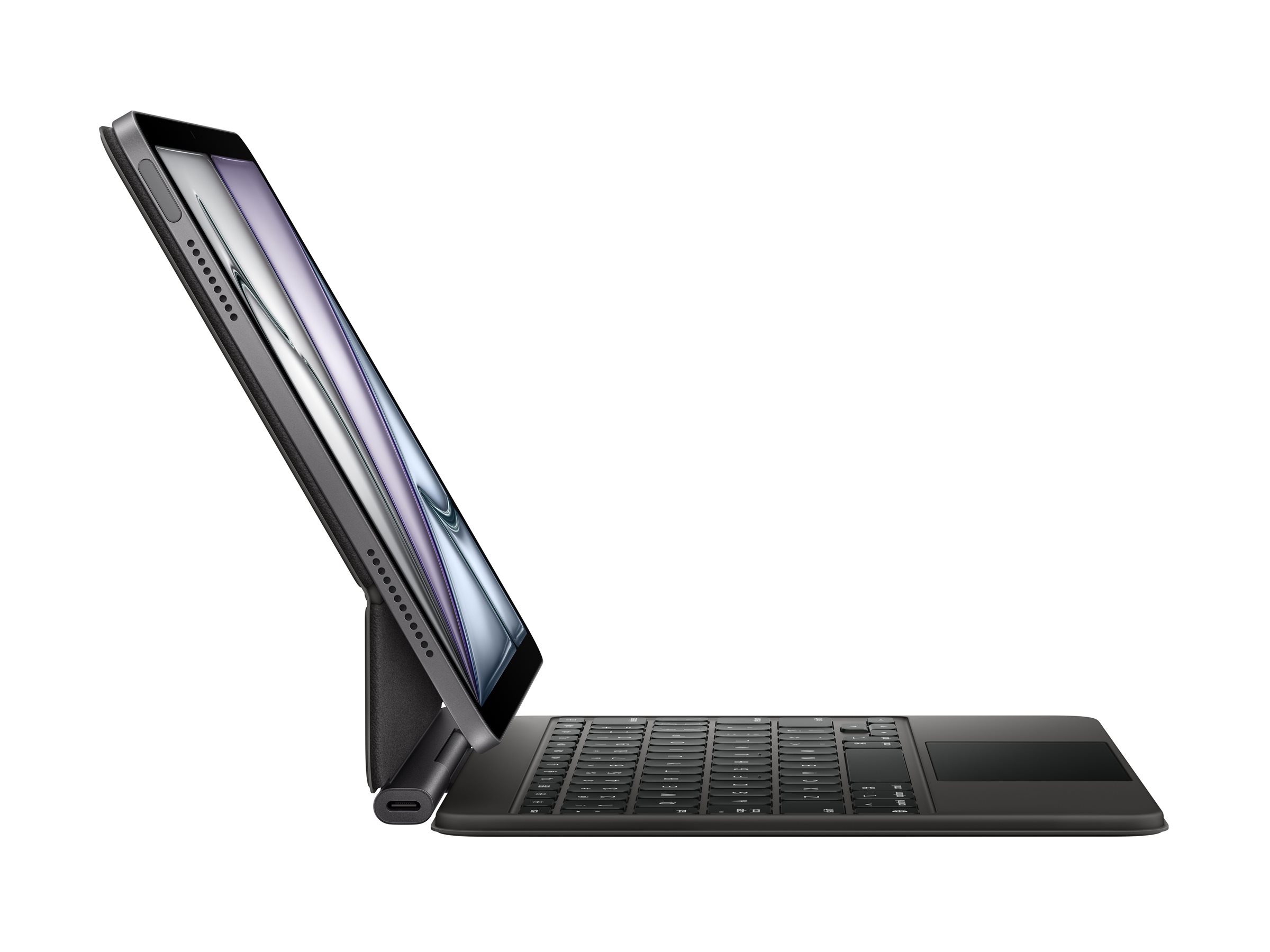 Apple Magic Keyboard - Tastatur und Foliohülle - mit Trackpad - Apple Smart connector - TL: UK, QWERTY, Ansicht 3
