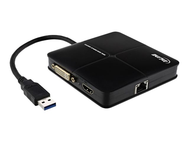 InLine - Externer Videoadapter - USB 3.0 - DVI, HDMI - Schwarz