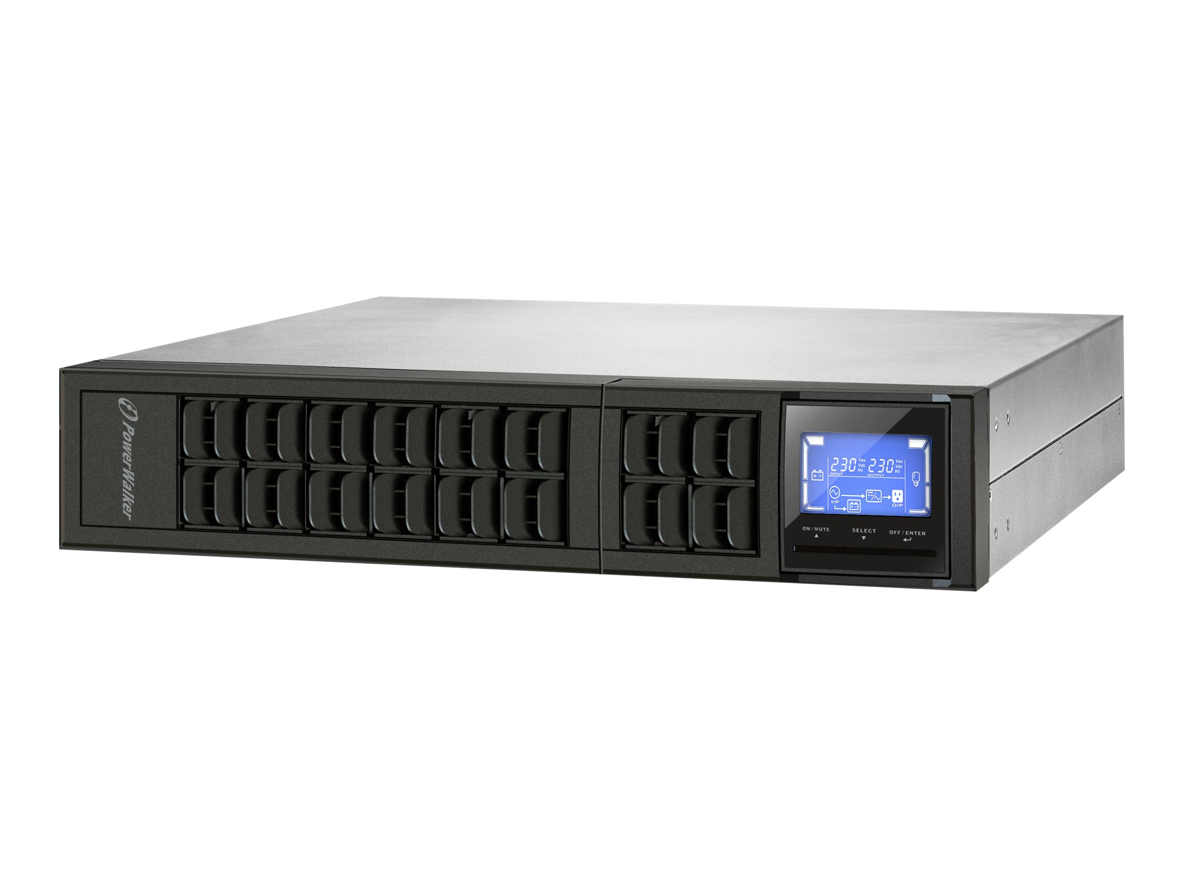 Bluewalker PowerWalker VFI 1000CRM LCD - USV (in Rack montierbar/extern)