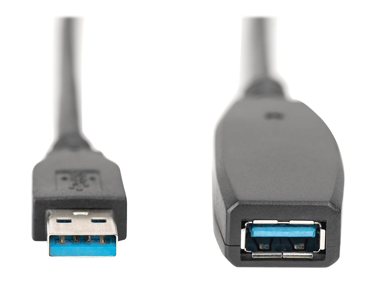 DIGITUS Aktives USB 3.0 Verlängerungskabel 10 m