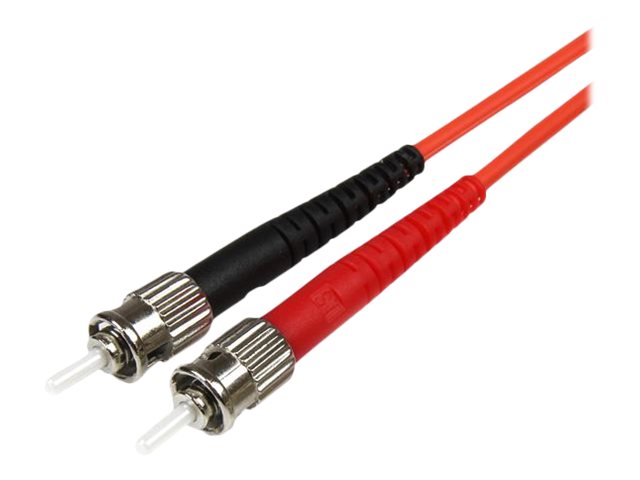 StarTech.com 1m Fiber Optic Cable - Multimode Duplex 50/125 - LSZH - LC/ST - OM2 - LC to ST Fiber Patch Cable - Patch-Kabel - ST multi-mode (M)