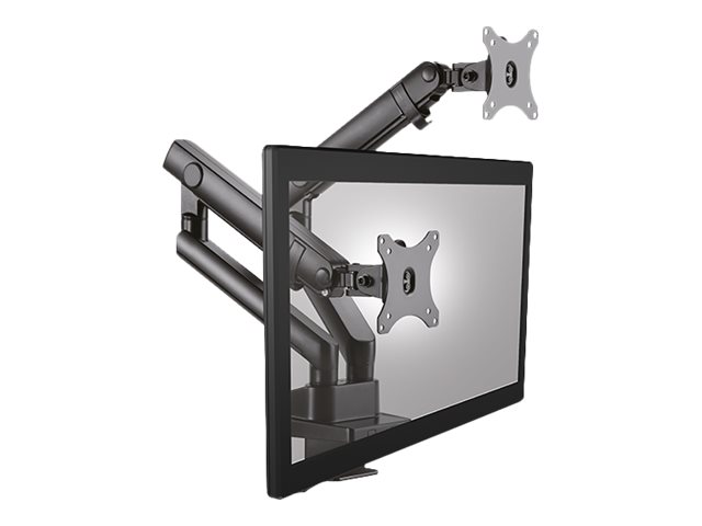 ICY BOX IB-MS314-T - Befestigungskit - einstellbarer Doppelarm - für 2 Monitore - Schwarz, Ansicht 3