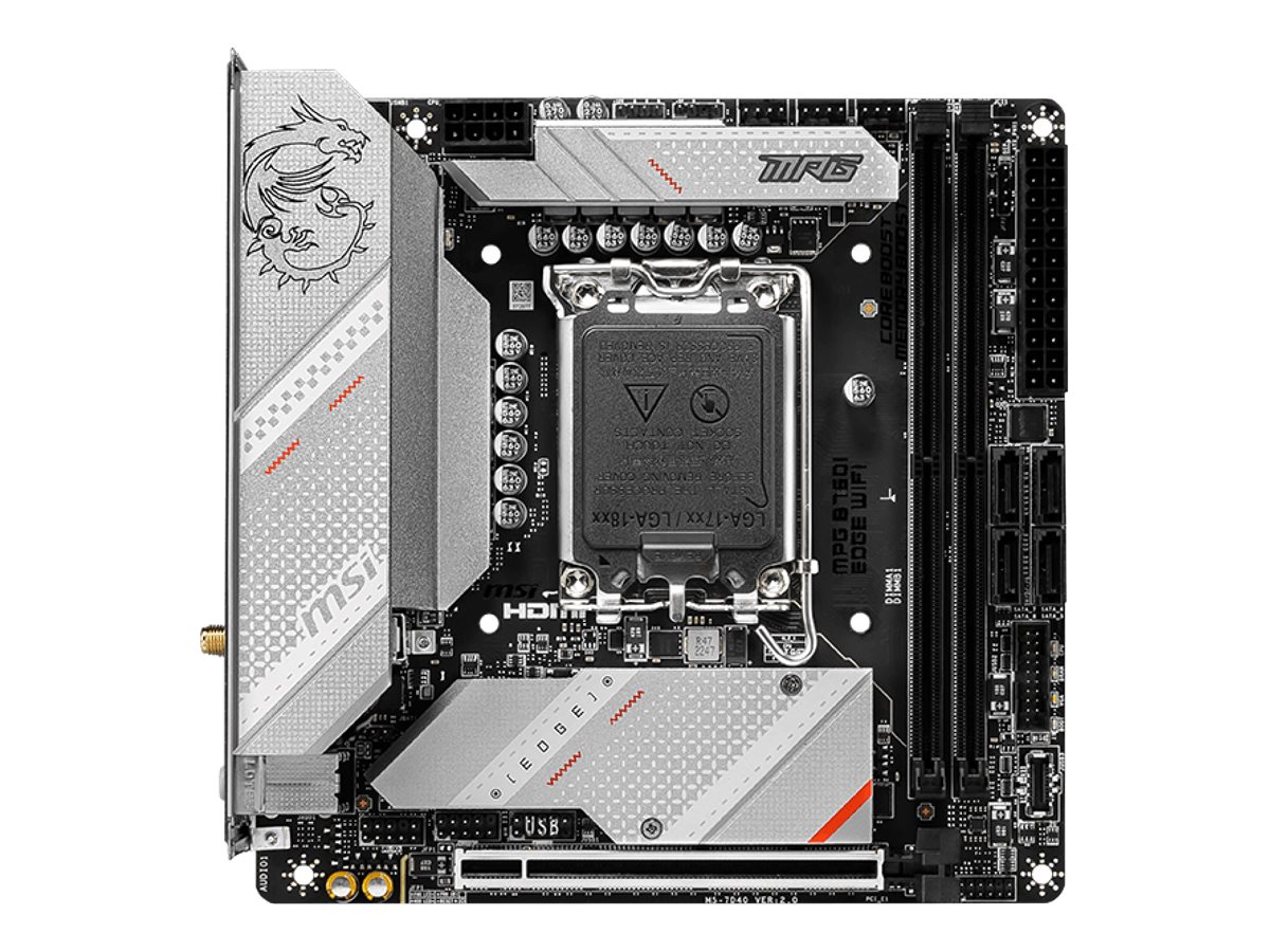 MSI MPG B650I EDGE WIFI - Motherboard - Mini-ITX - LGA1700-Sockel - B760 Chipsatz - USB 3.2 Gen 1, USB 3.2 Gen 2, USB-C 