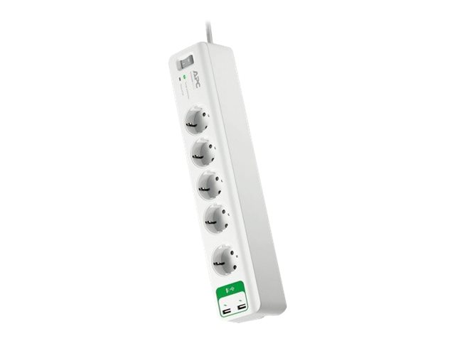 APC SurgeArrest Essential PM5U-GR - 5x Überspannungsschutz + 2x USB mit Ladefunktion