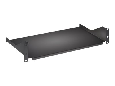 Intellinet 19 Cantilever Shelf 2U Fixed Depth 400mm Max 25kg Black Three Year Warranty - Rack - Regal - Schwarz RAL 9005 - 2U - 48.3 cm (19)