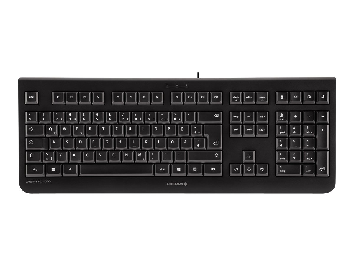 Cherry KC 1000 - Tastatur - Schwarz - TL: Nordisch, QWERTY, Ansicht 5