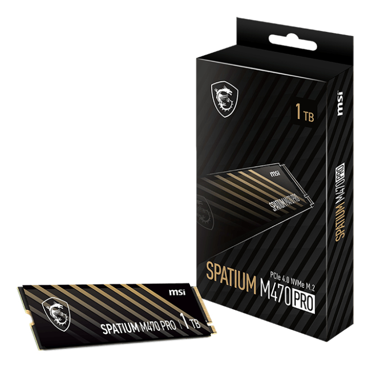 MSI SPATIUM M470 PRO - SSD - 1 TB - intern - M.2 2280 - PCIe 4.0 x4 (NVMe), Ansicht 4