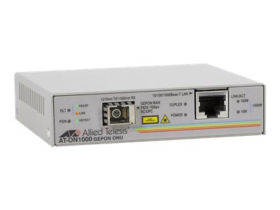 Allied Telesis AT ON1000 GEPON Optical Networking Unit - Medienkonverter - GigE - 10Base-T, 100Base-TX, 1000Base-T, 1000Base-PX20 - SC/UPC / RJ-45