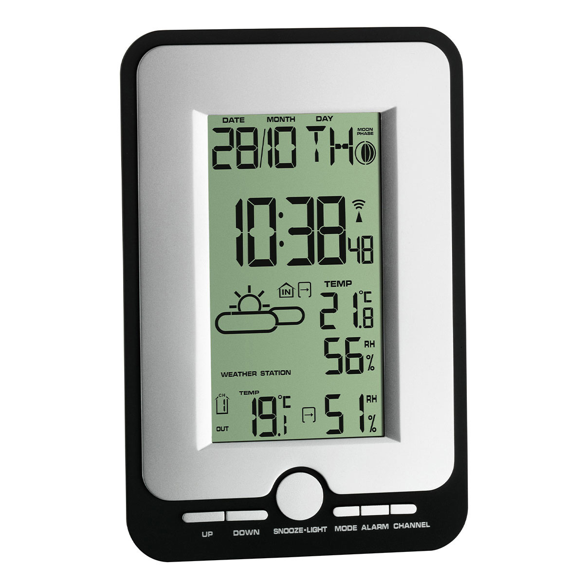 TFA MULTY - Wetterstation - Schwarz, Silber, Ansicht 2
