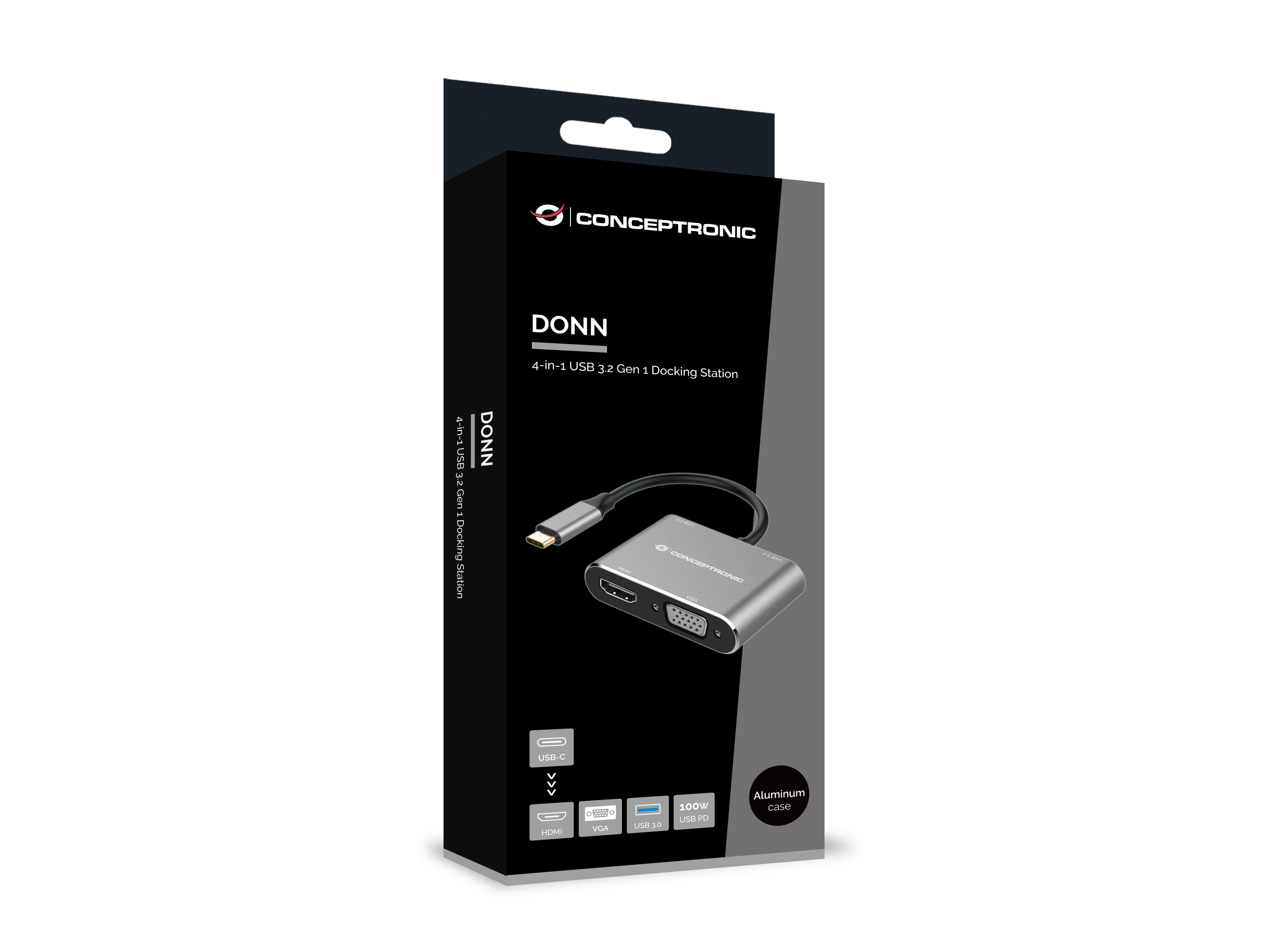 Conceptronic DONN16G - Dockingstation - USB-C 3.2 Gen 1, Ansicht 2