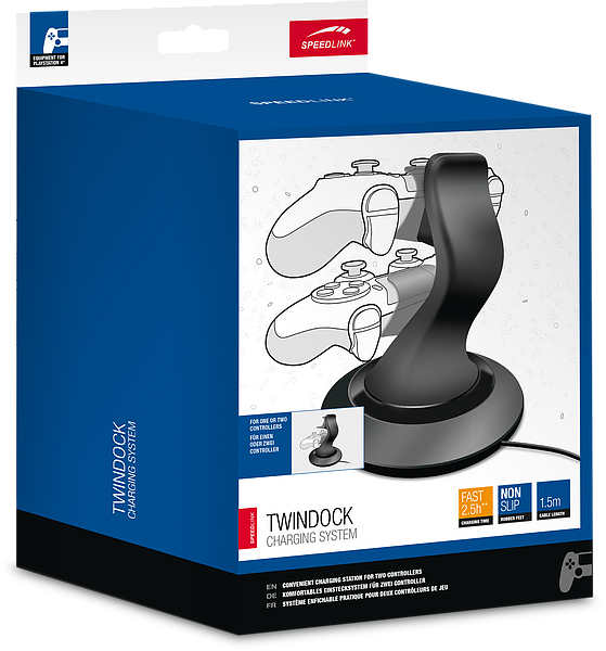 SPEEDLINK SL-4511-BK TWINDOCK - Ladeständer + AC-Netzteil, Ansicht 4