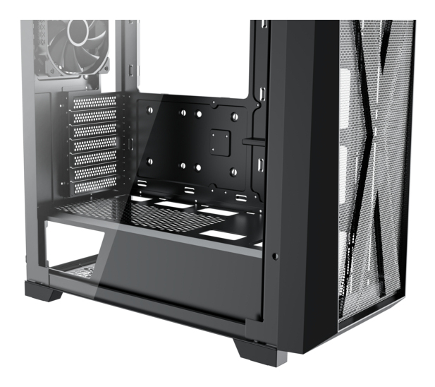 Xilence Performance X Series Xilent X X912.ARGB - Mid tower - ATX - Seitenteil mit Fenster (gehärtetes Glas), Ansicht 3