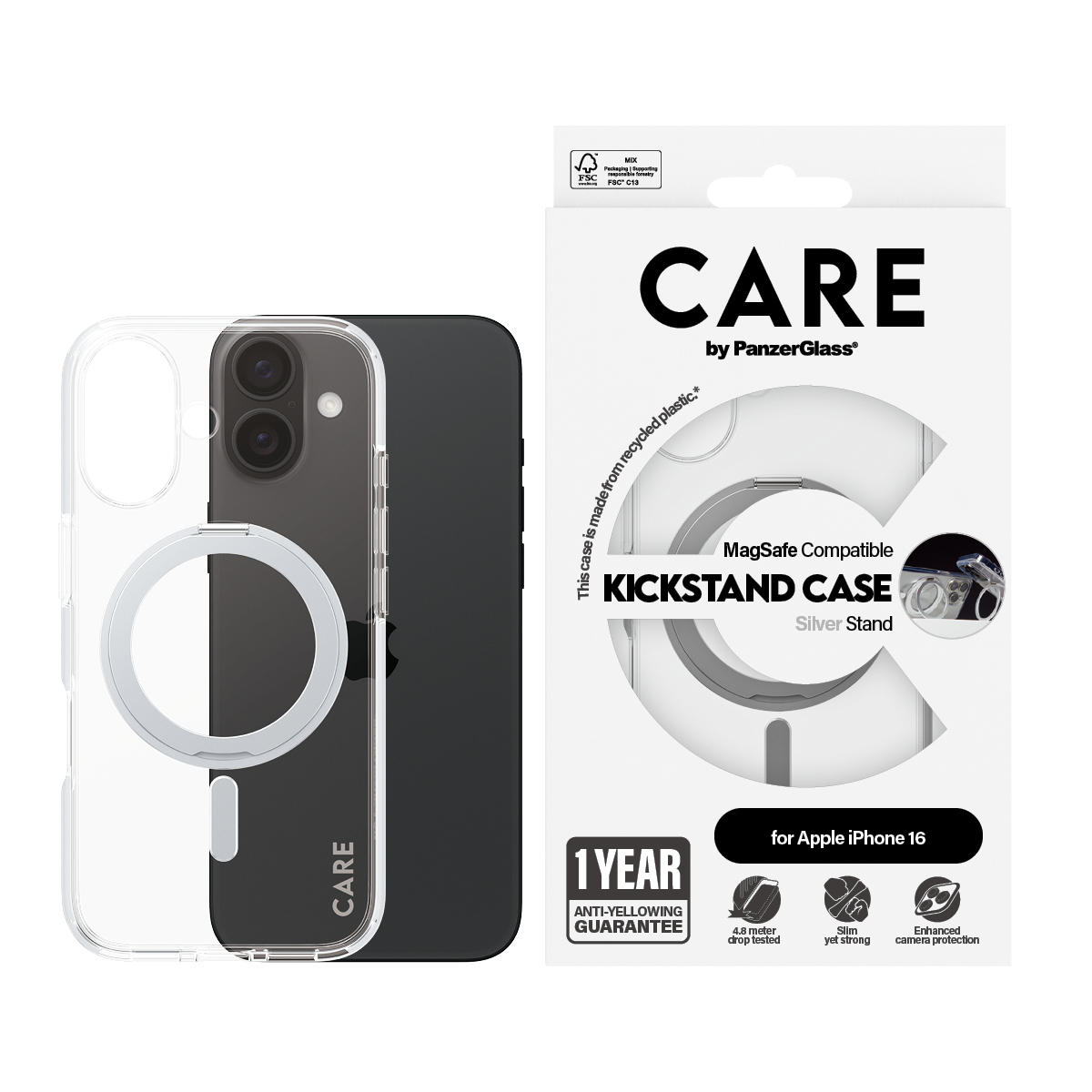 PanzerGlass CARE by PanzerGlass - Hintere Abdeckung für Mobiltelefon, Ansicht 4