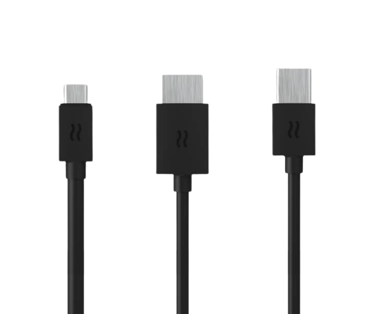 Airtame Aircord - Video-Verteiler - 24 pin USB-C männlich zu USB, HDMI, Ansicht 2