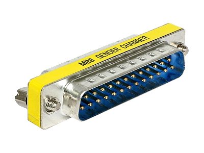 Delock Adapter Sub-D 25 pin male > female port saver - Serieller Gender Changer - DB-25 (W)