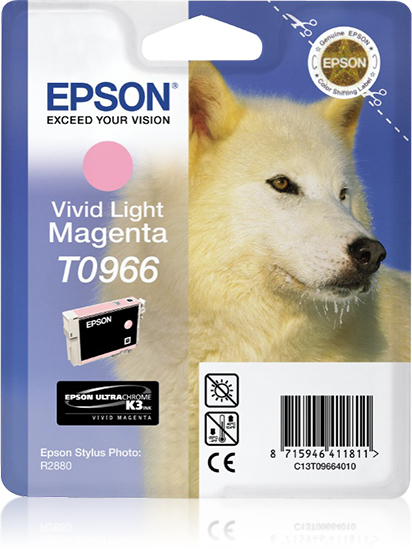 Epson Husky Singlepack Vivid Light Magenta T0966, Tinte auf Pigmentbasis, 11,4 ml, 1 Stück(e)