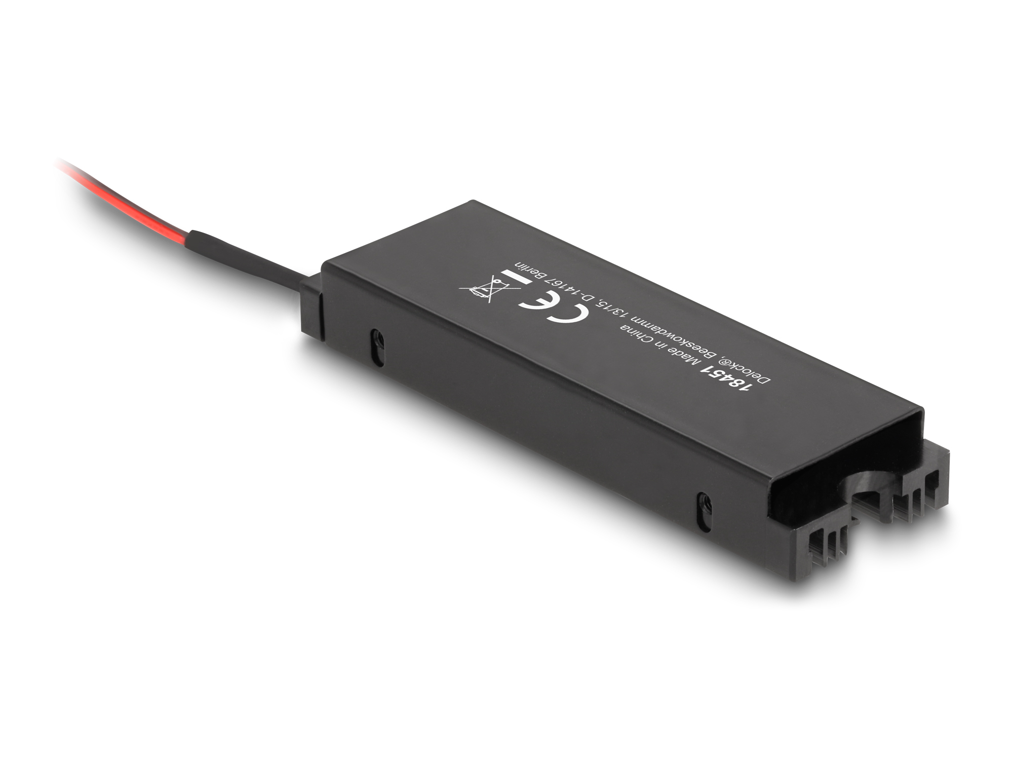 Delock Kühlkoerper mit Lüfter für M.2 SSD 2280 schwarz, Ansicht 3
