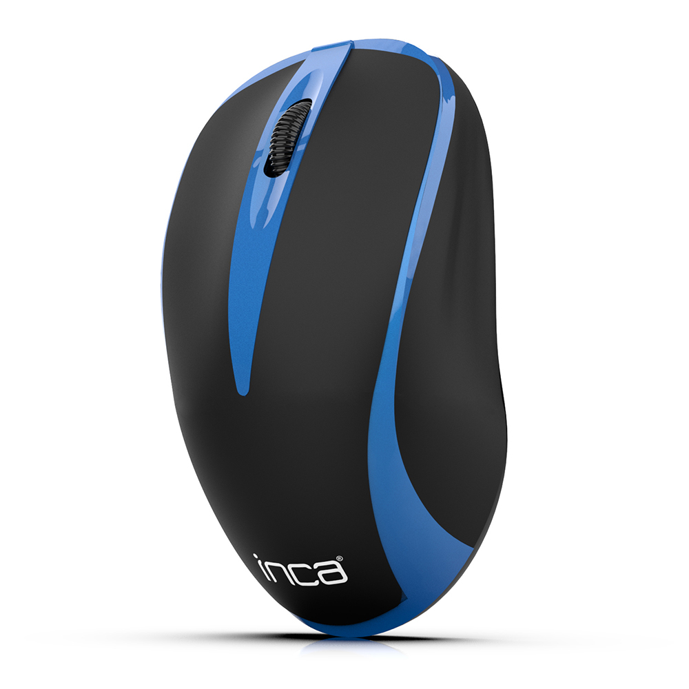 INCA IWM-221RSMV - Optisch - RF Wireless - 1600 DPI - Schwarz - Blau, Ansicht 3