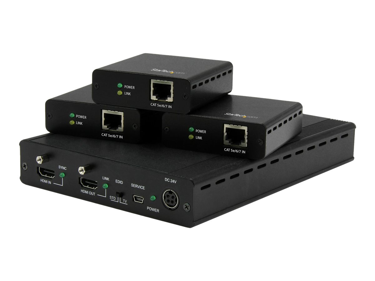 StarTech.com 3 Port HDBaseT Extender Kit mit