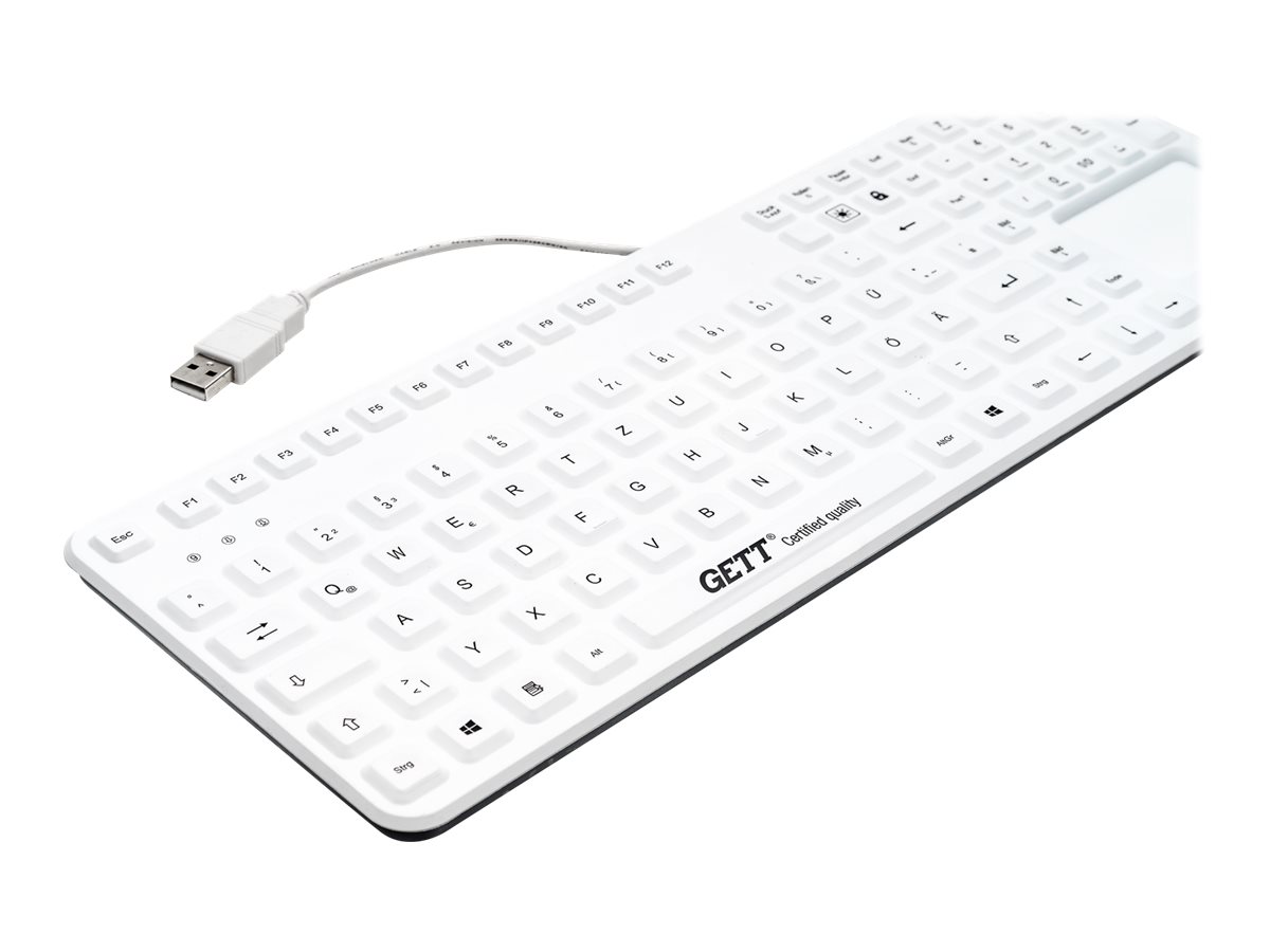 GETT CleanType Prime Panel+ - Tastatur - mit Touchpad - TL: Deutsch, QWERTZ, Ansicht 4
