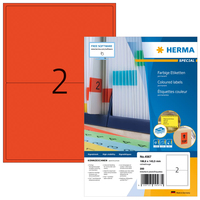 HERMA 4567 - Rot - Rechteck - A4 - Universal - Matte - LaserInkjet