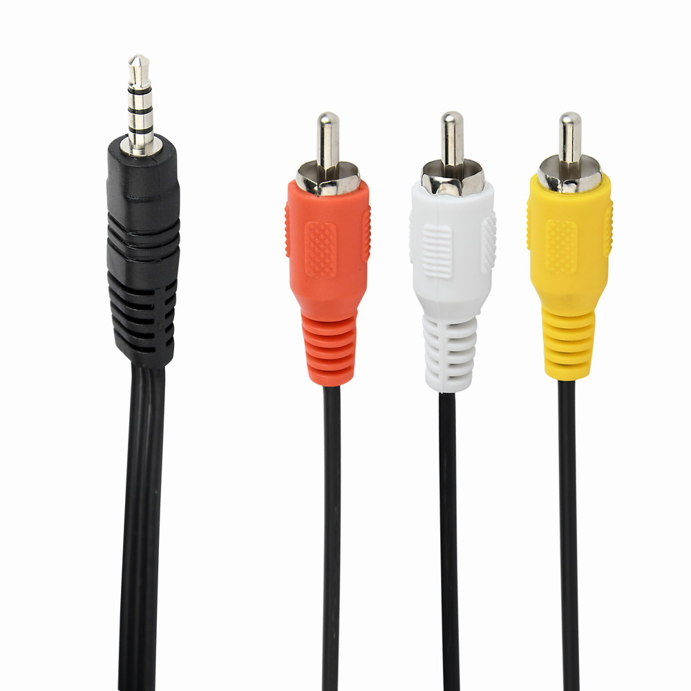 Gembird Cablexpert - Video- / Audiokabel - 4-poliger Mini-Stecker Stecker zu RCA x 3 Stecker, Ansicht 2