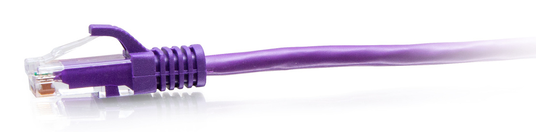 C2G 1ft (0.3m) Cat6a Snagless Unshielded (UTP) - Lila, Ansicht 3