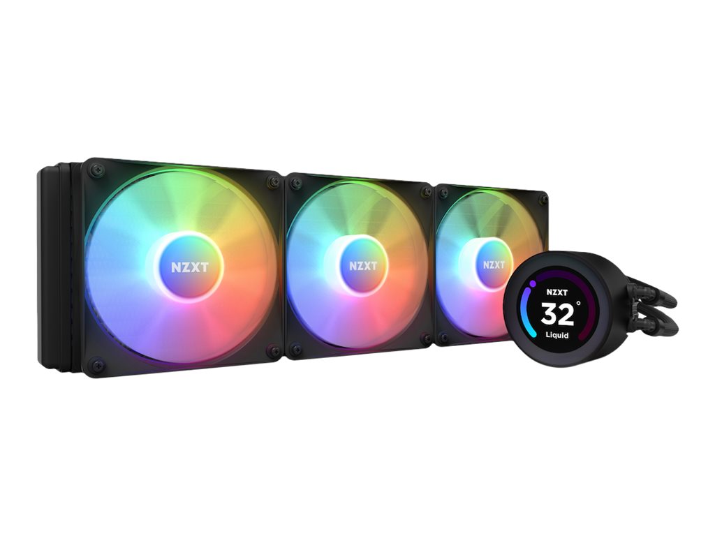 NZXT Kraken Elite 360 RGB - Prozessor-Flüssigkeitskühlsystem - mit LCD-Display - (für: LGA115x Socket, LGA1200, LGA1700,