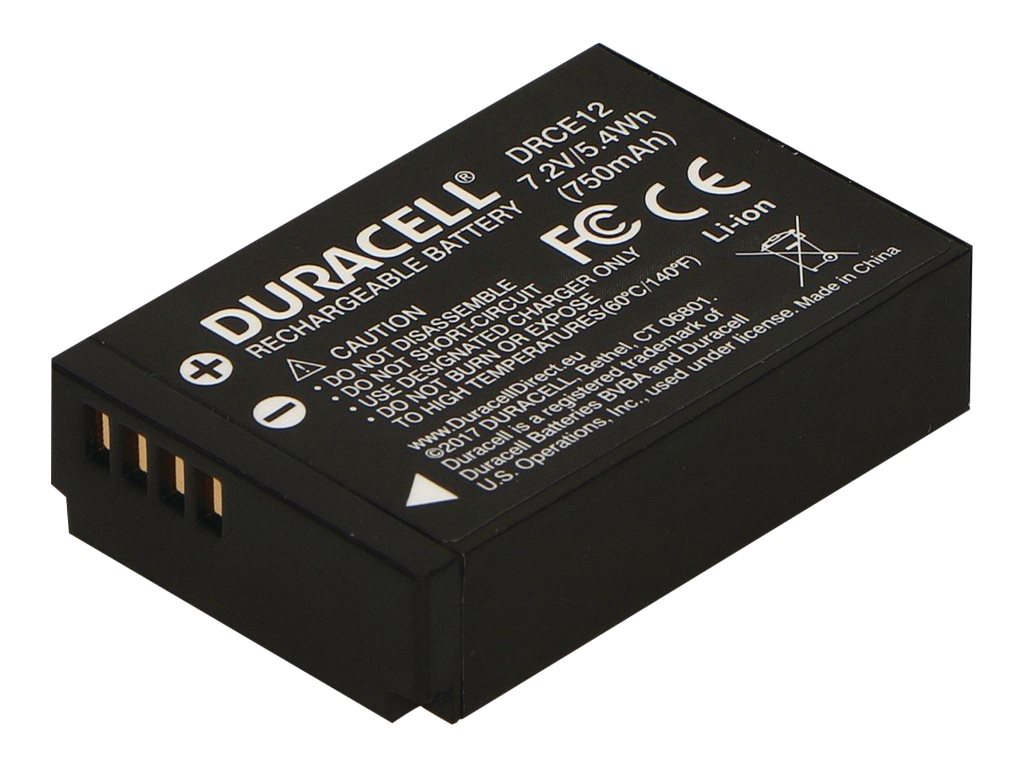 Duracell Batterie - Li-Ion - 800 mAh - für Canon EOS 100D, Kiss M, Kiss M2, Kiss X7, M, M10, M100, M2, M50, Rebel SL1, Ansicht 3