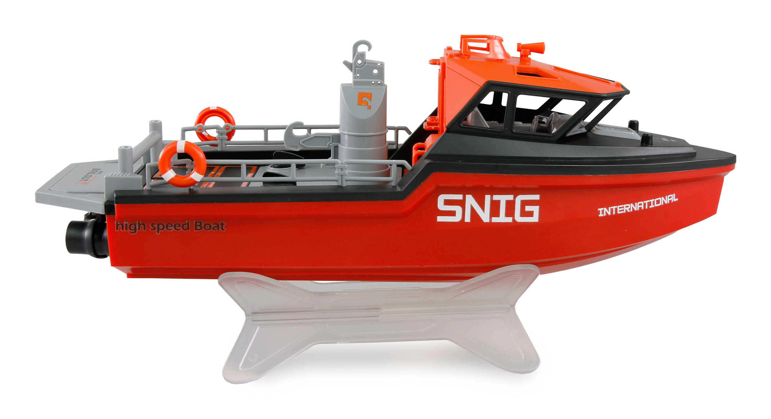 Amewi Rettungsboot brushless Jetantrieb 320mm RTR schwarz/rot, Ansicht 4