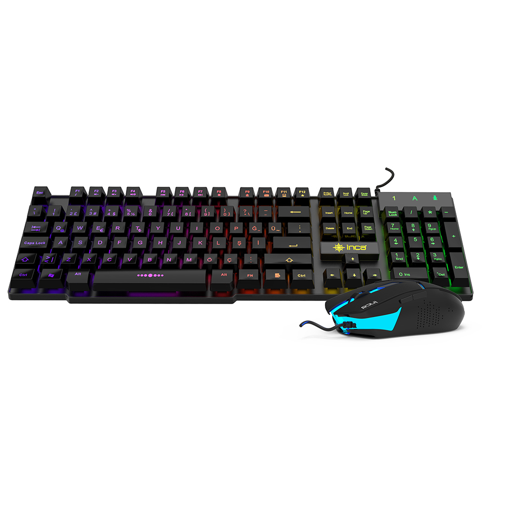 Cian Technology GmbH Inca IKG-448 - Kabelgebunden - USB - RGB-LED - Schwarz - Maus enthalten - TL: Deutsch, QWERTZ, Ansicht 2