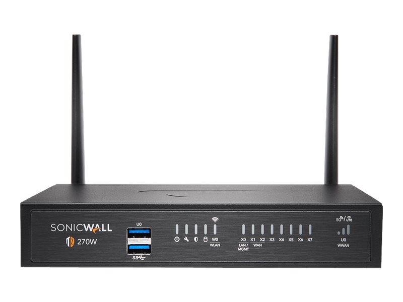 SonicWALL TZ Series (Gen 7) TZ270W - Sicherheitsgerät - mit 3 Jahre Advanced Protection Service Suite und Cloud Secure Edge für 1 Jahr SIA-Basic (10 Benutzer)