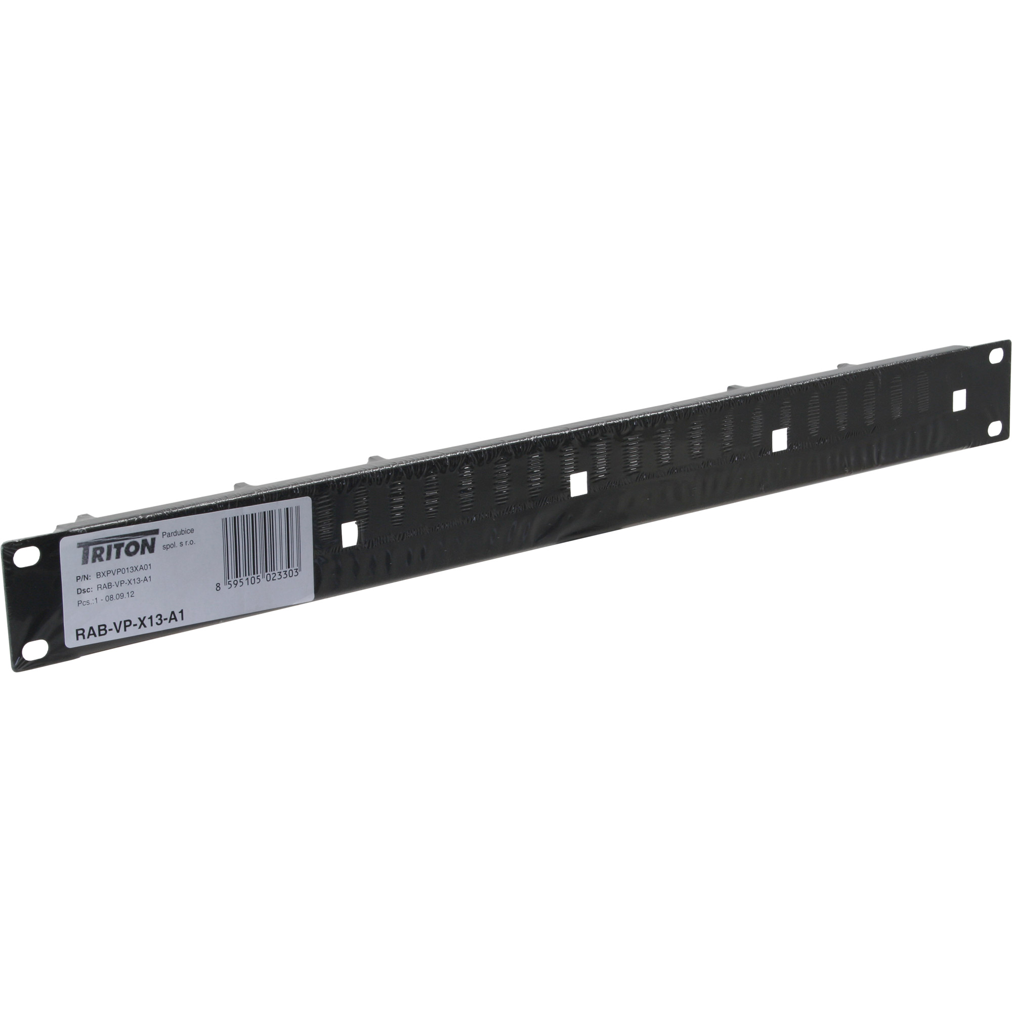 TRITON Rack-Kabelmanagementring (horizontal) - RAL 9005 - 1U - 48.3 cm (19), Ansicht 2