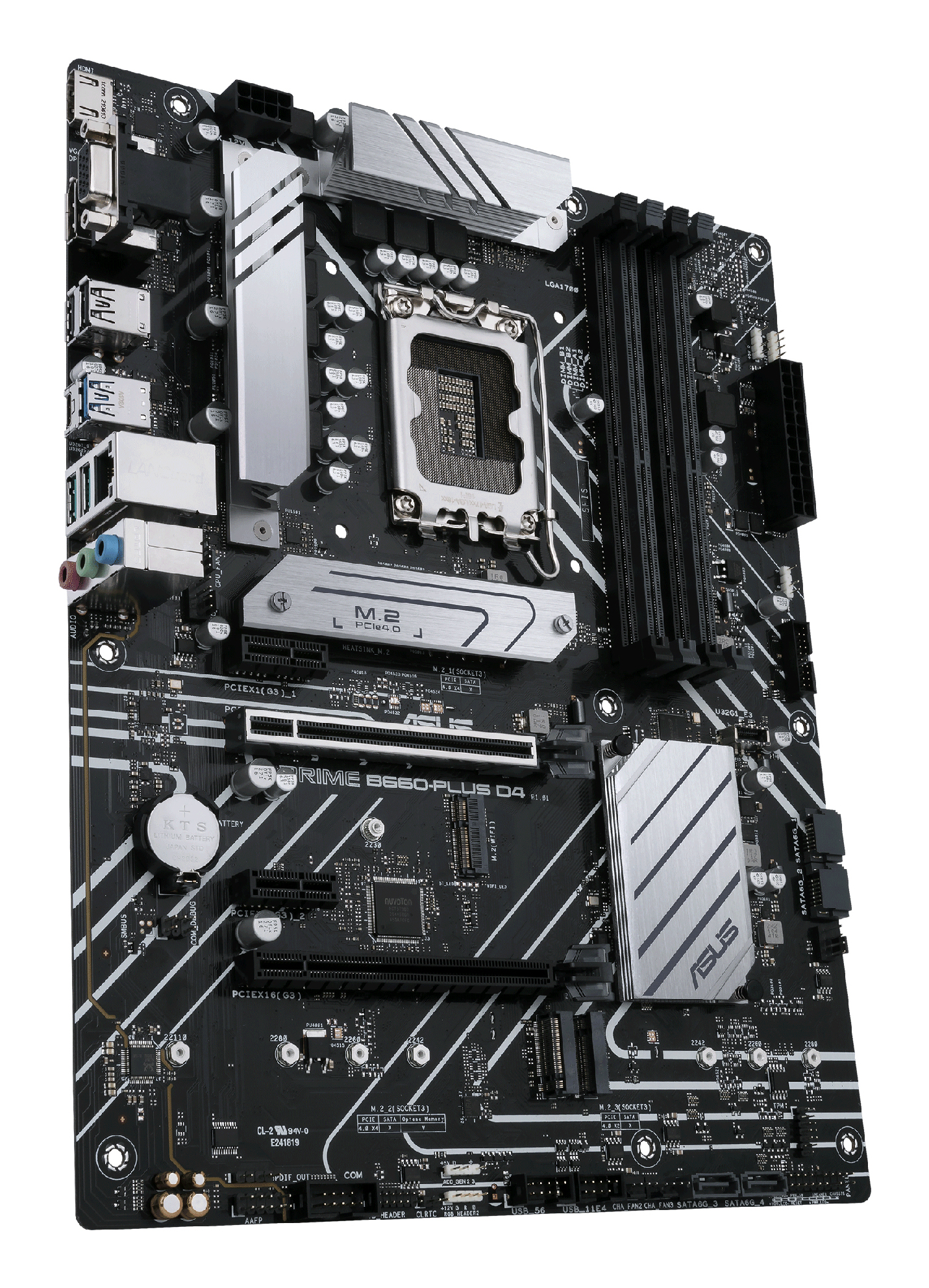 ASUS PRIME B660-PLUS D4 - Motherboard - ATX - LGA1700-Sockel - B660 Chipsatz, Ansicht 4