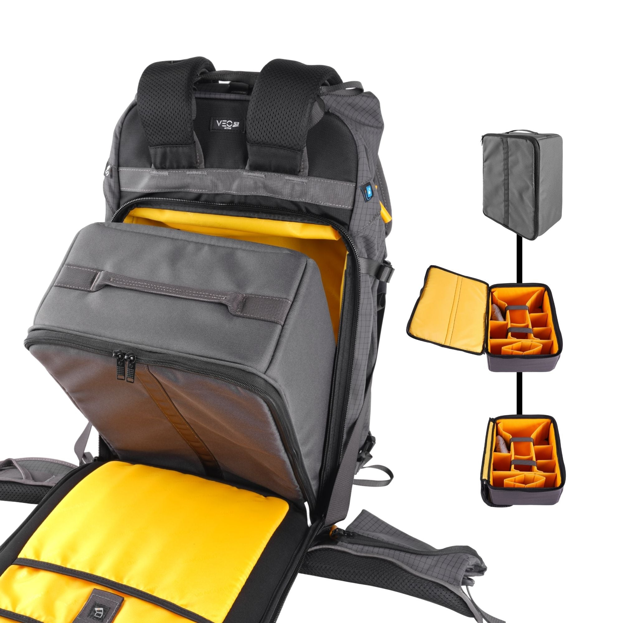 Vanguard VEO ACTIVE49 GY - Rucksack - Jede Marke - Notebook-Gehäuse - Grau, Ansicht 3