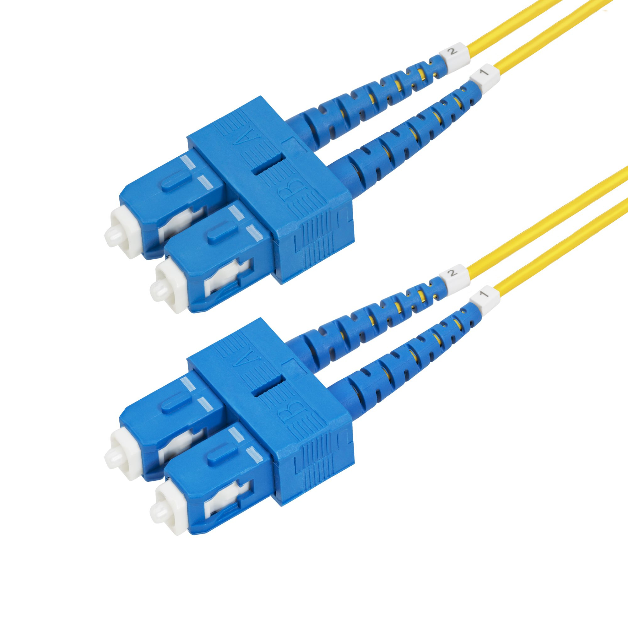 StarTech.com 30m (98.4ft) SC to SC (UPC) OS2 Single Mode Duplex Fiber Optic Cable, 9/125µm, Laser Optimized, 40G/100G, Ansicht 2